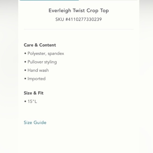 Anthropologie everleigh twist crop top - Picture 8 of 8